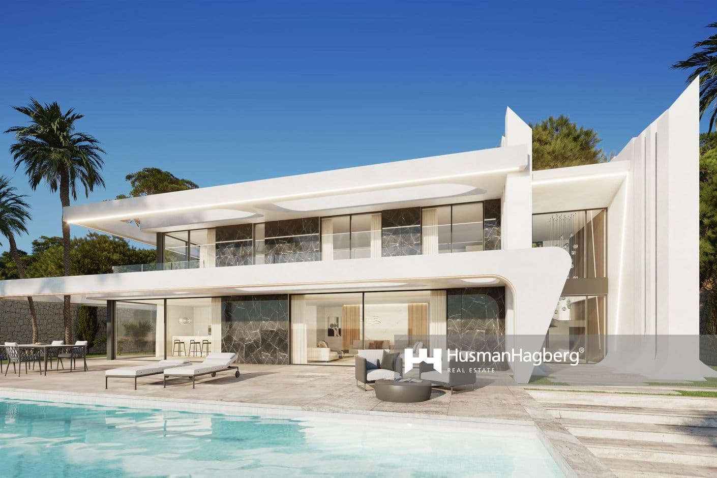 Nyproducerad Javea-villa med Medelhavsutsikt