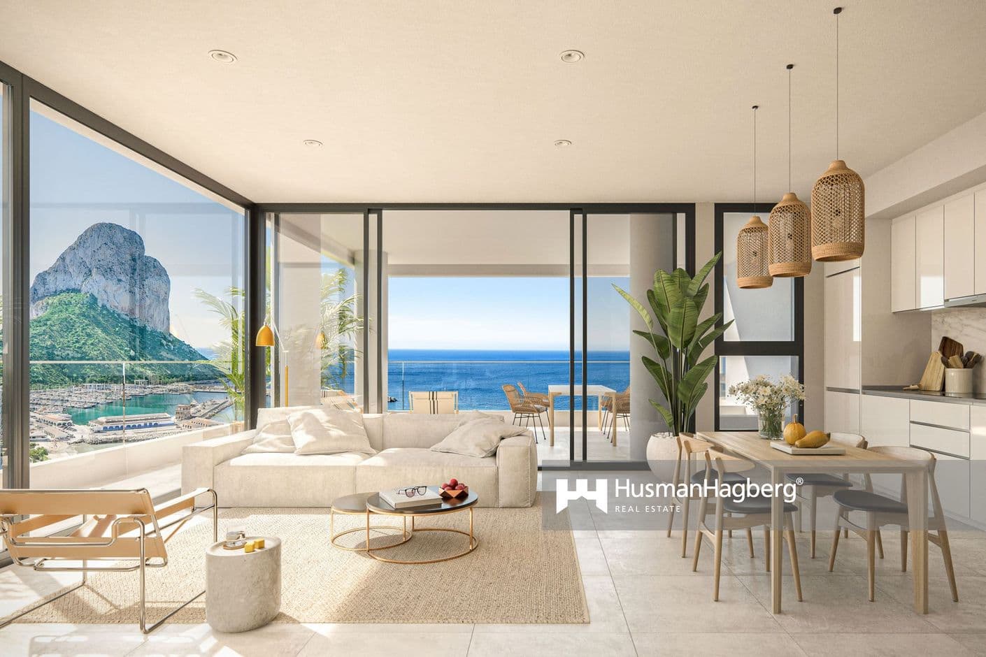 Nyproduktion med ultimat läge vid Calpe-stranden