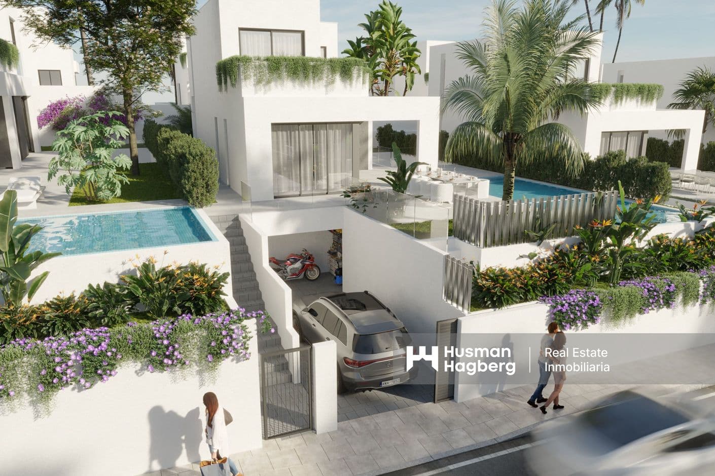 Newly built townhouses with private pool