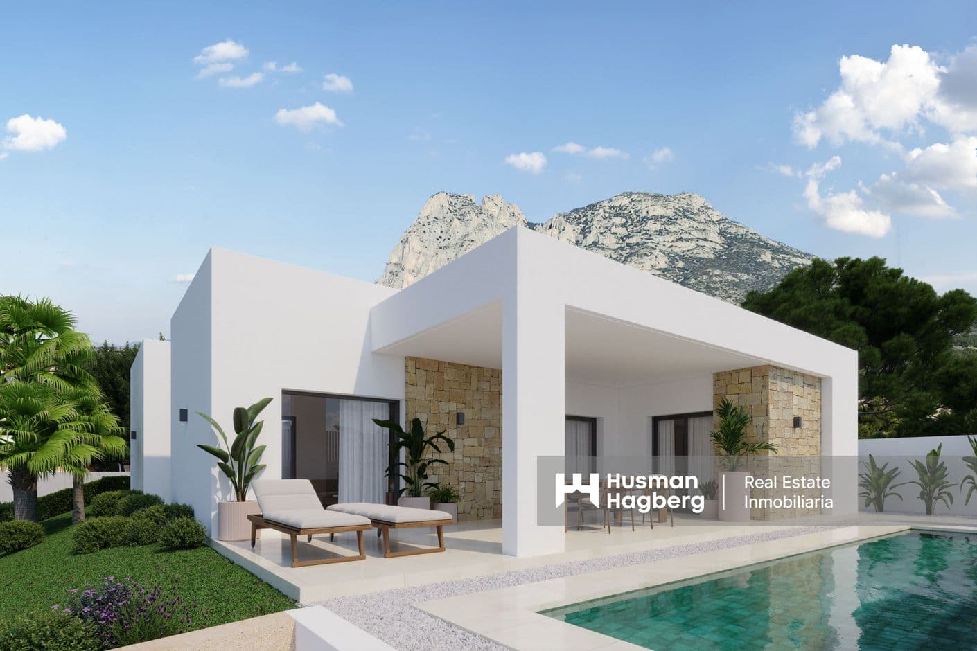 Modern nybyggd villa med privat pool