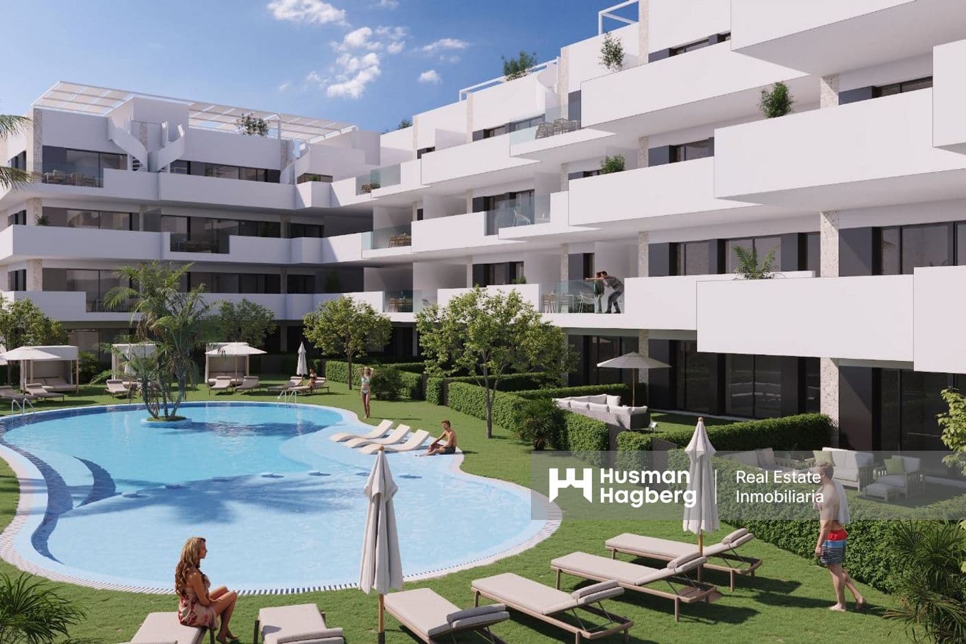 Nybyggd lägenhet med två sovrum i attraktivt läge