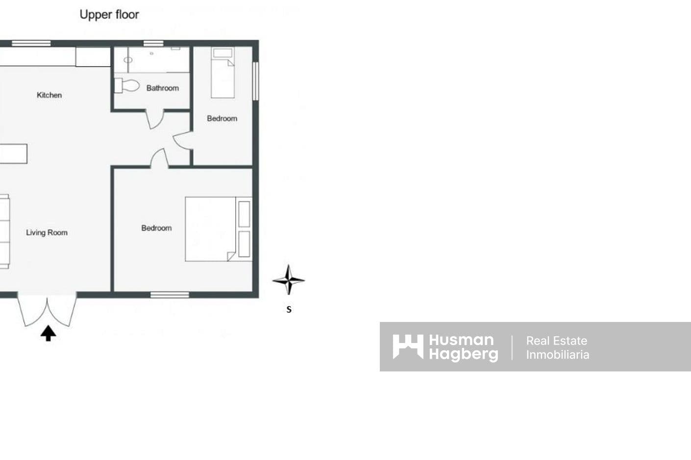 Parhus 300 m från stranden i Oliva