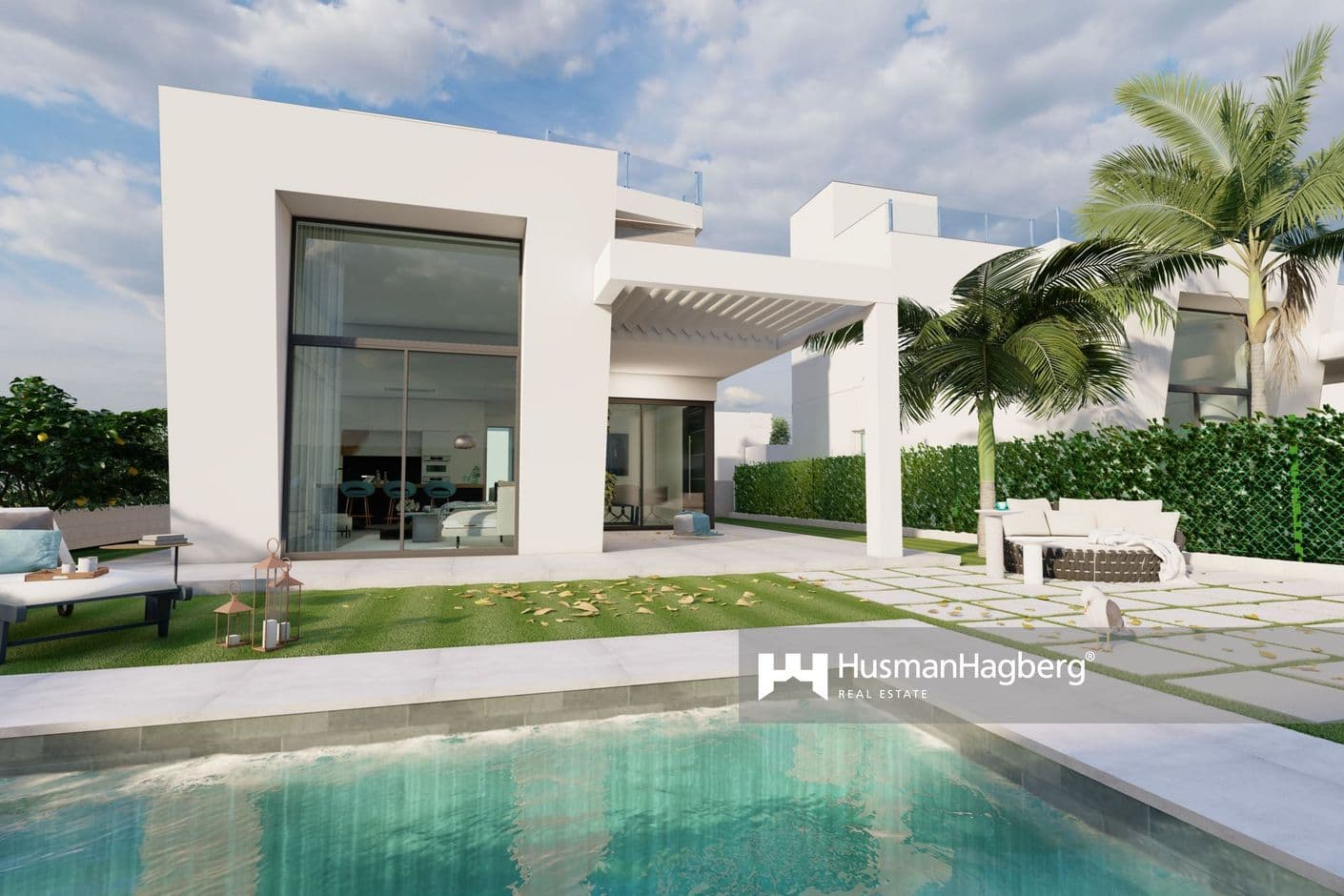 Moderna fristående villor med privat pool i Finestrat