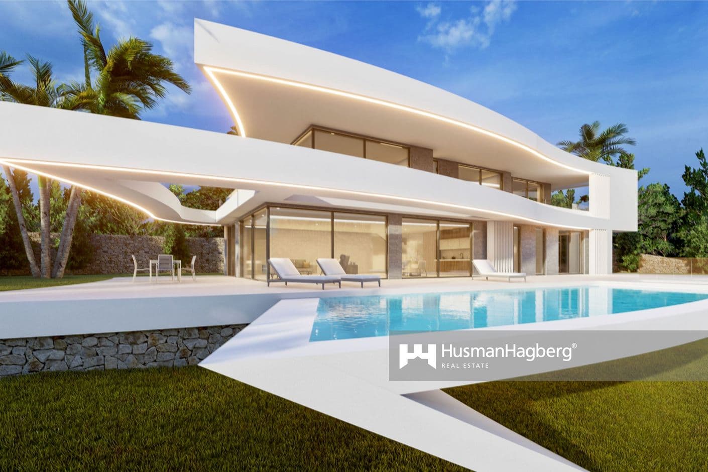 Modern arkitektvilla i natursköna Javea