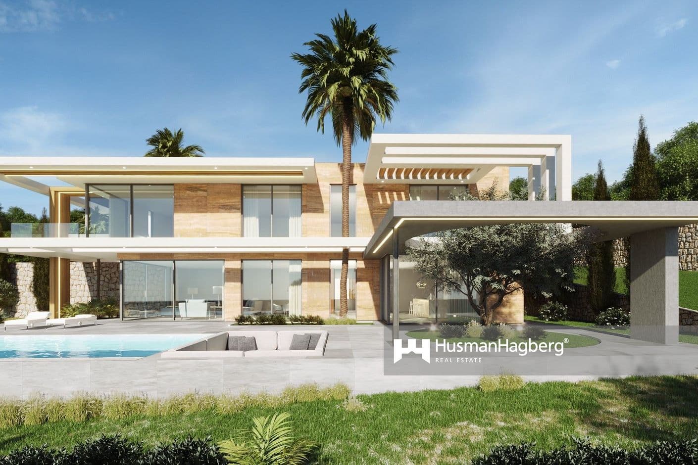 Elegant designvilla i imponerande miljö i Javea