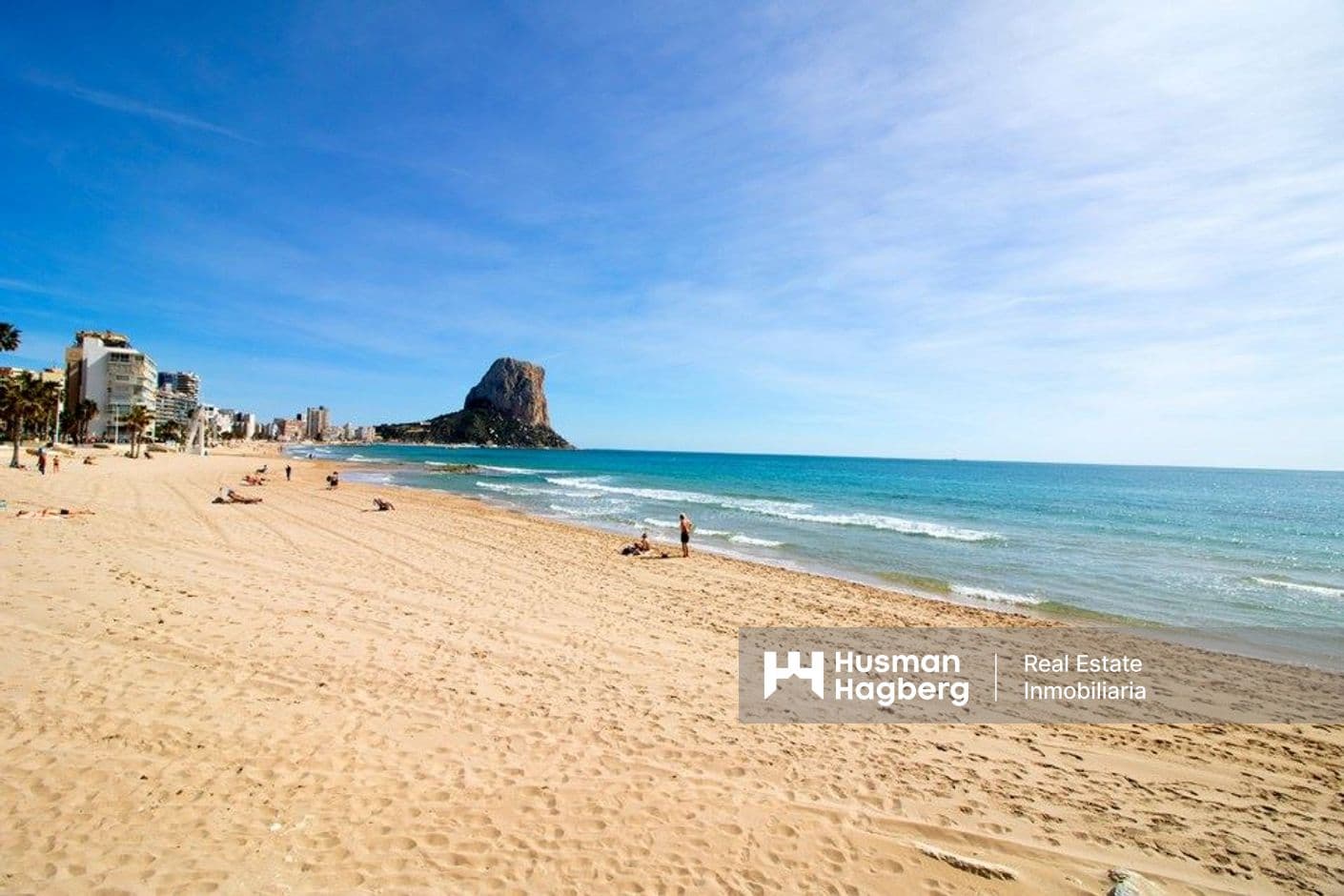 Ljus lägenhet 600m från stranden i centrala Calpe