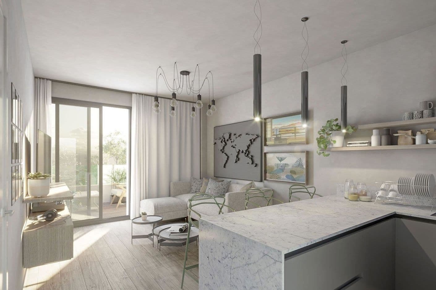 Accommodation in a new neighborhood emerging in Las Lagunas