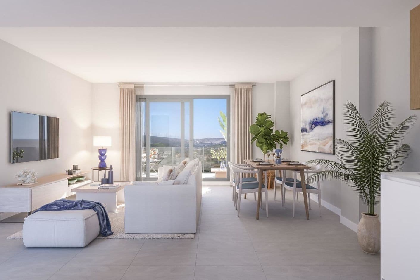 Live exclusively with panoramic views of the golf, close to the marina, restaurants and services