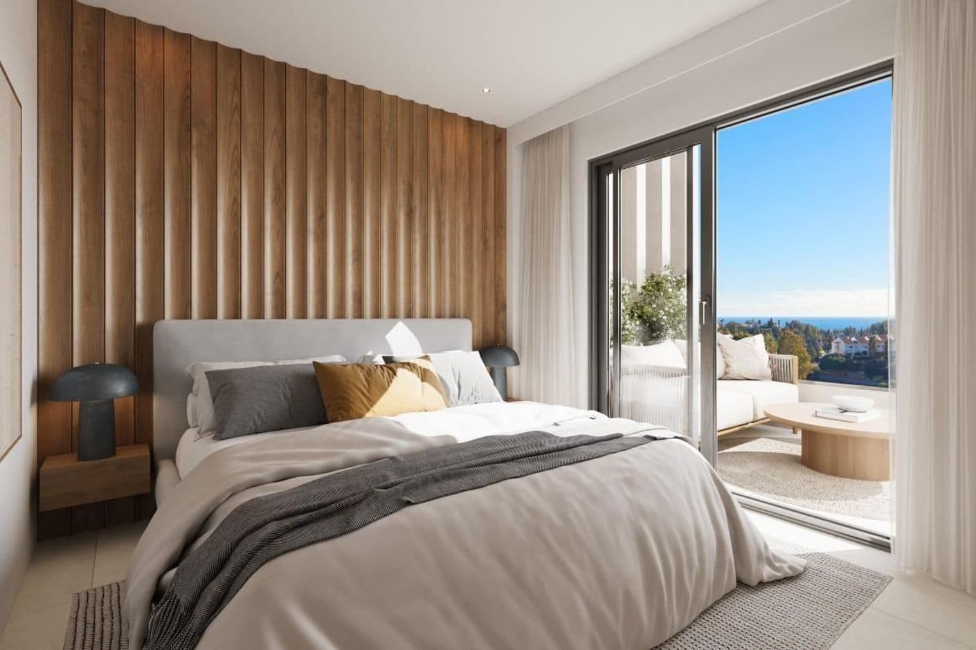 Utmärkt läge med havsutsikt i ett område omgivet av golf och grönska