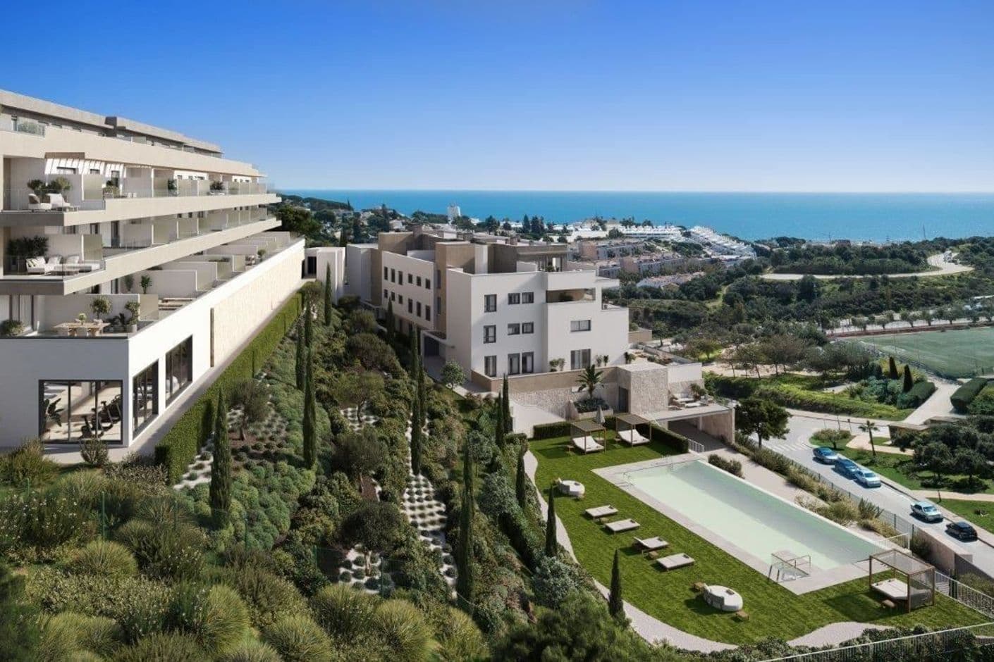 Appartementen met uitzicht op de baai van La Cala 