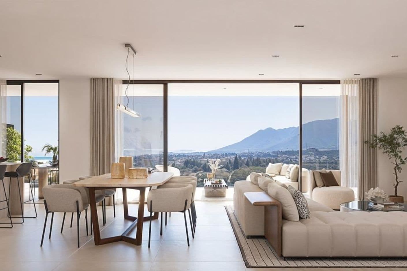 A stylish apartment with a generous terrace in an area with everything within reach