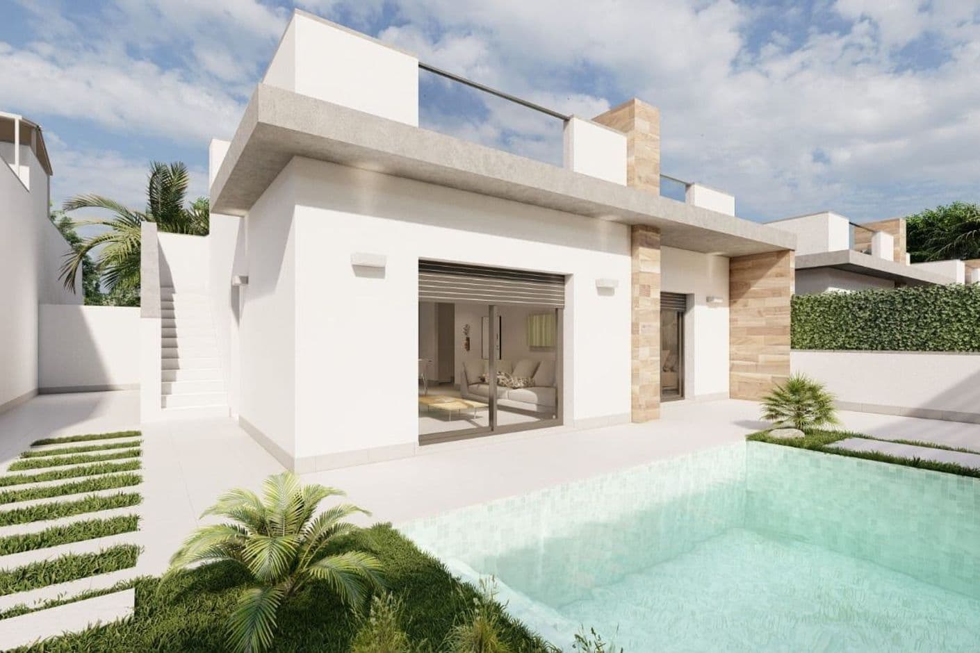 El Alba - Nyproducerade parhus med privat pool