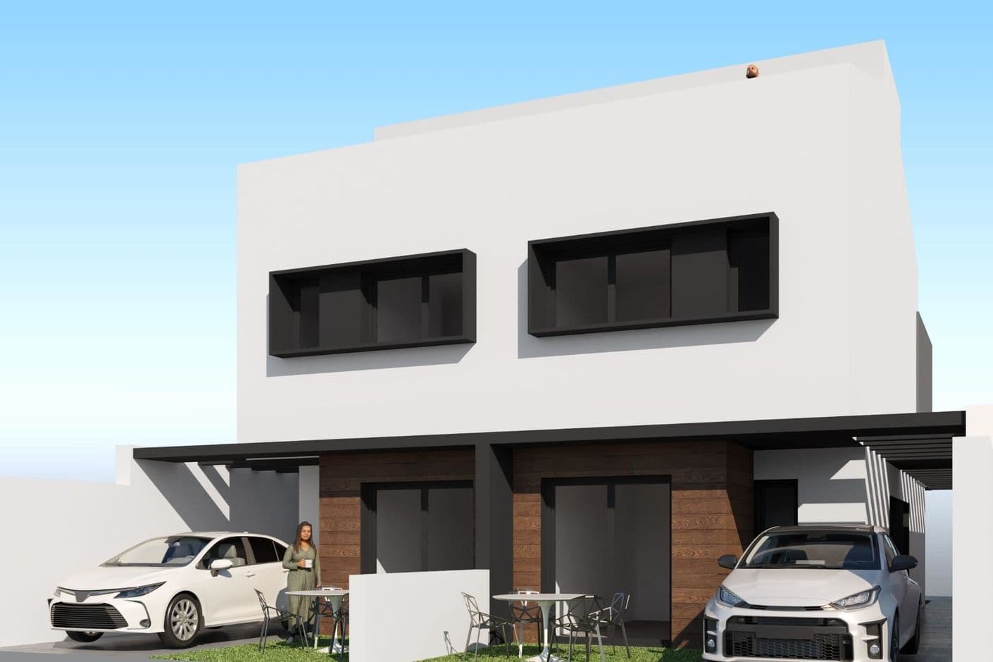 Modern coastal villa with private pool – just a stone's throw from the sea