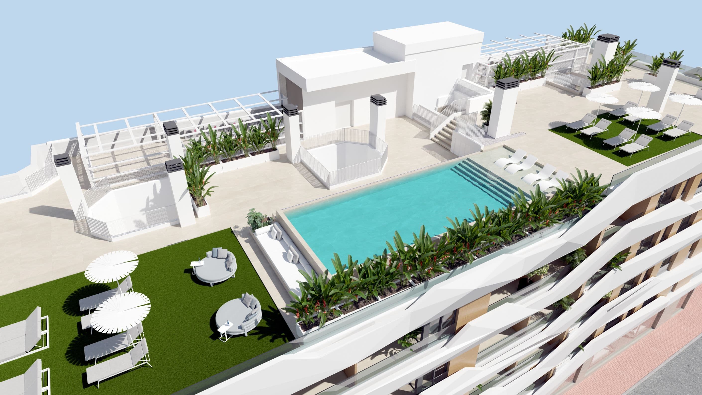 Solarium+Piscina+Fachada