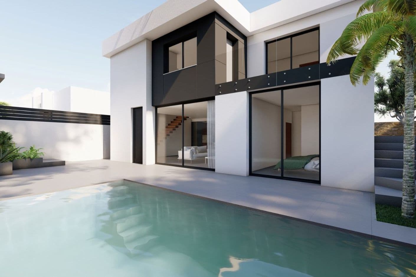 Nyproducerad villa med privat pool i Los Balcones