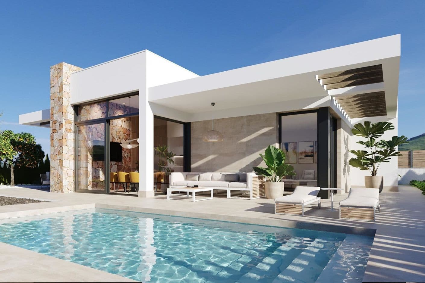 Elegant livsstil i solen – nybyggda villor med privat pool