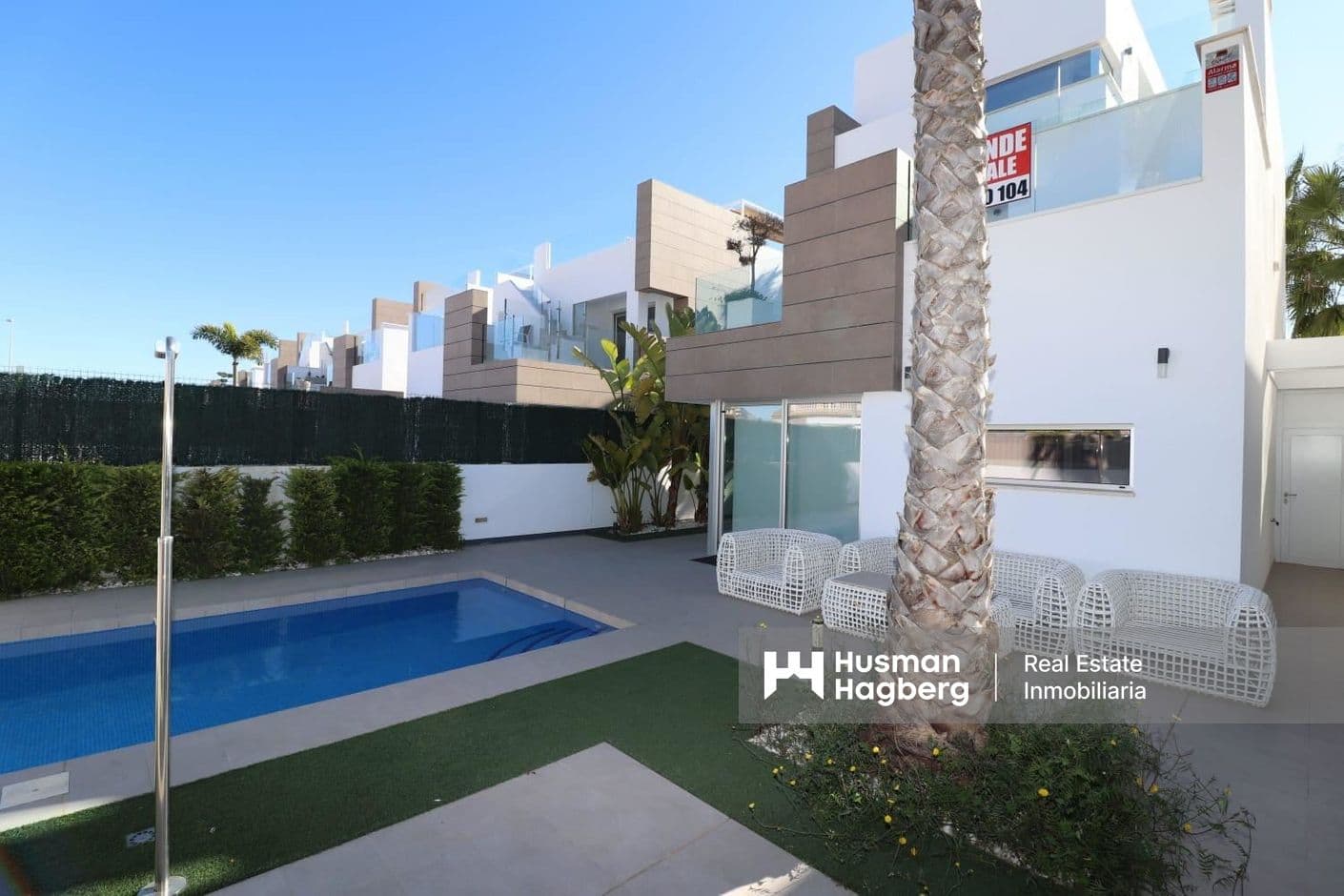 Villa med lyxig känsla, privat pool och takterrass i El Raso