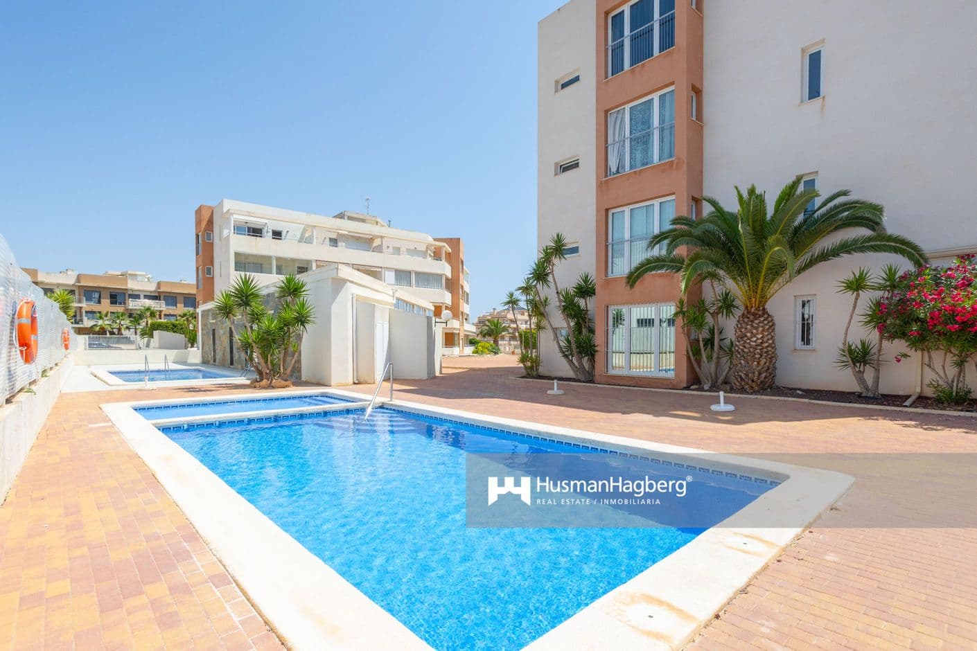 Modern ground floor apartment with large terrace in popular Los Dolses.
