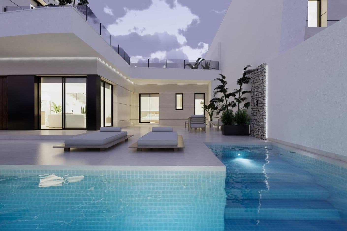 Modern life in the heart of the sun – newly built villas with private pool
