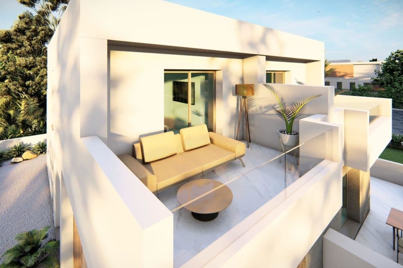 En modern villa med sol, stillhet och ett liv nära naturen