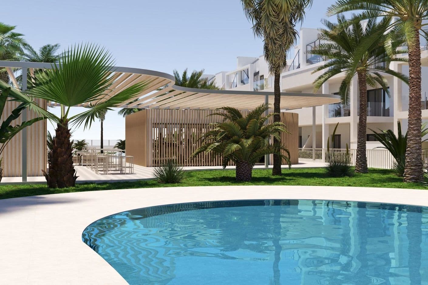 Modern accommodation with generous outdoor areas in a quiet and pleasant environment