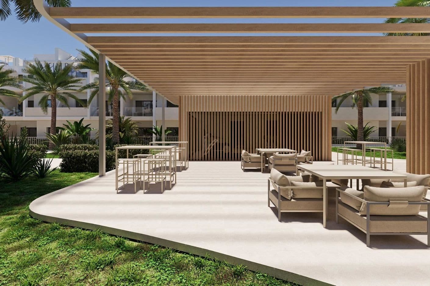 Generous newly built apartment with three bedrooms, two bathrooms and terrace