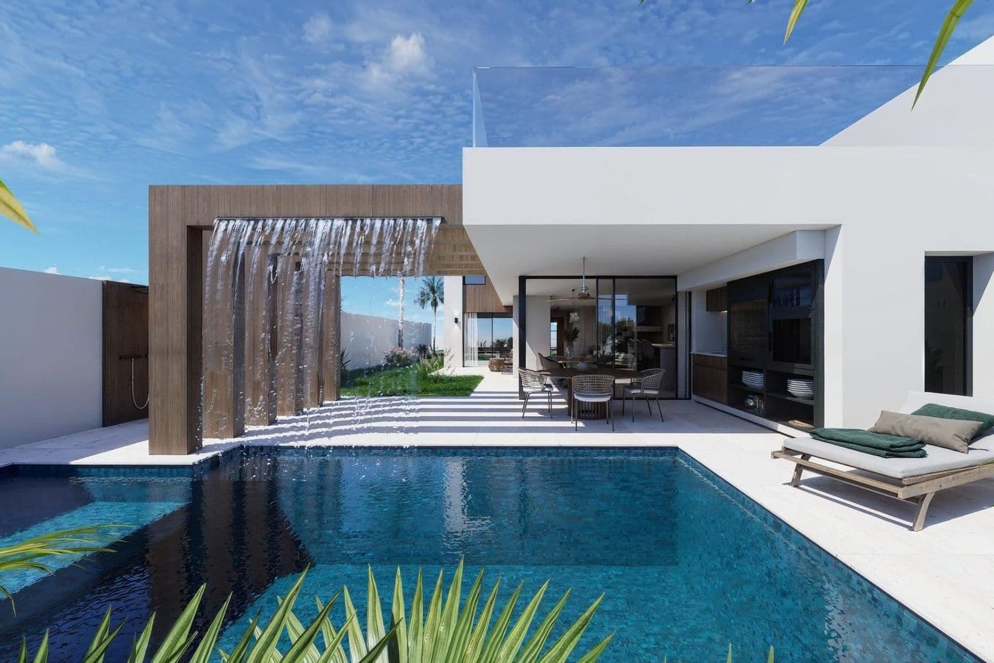 Exclusive villas on the first line of the lagoon with private pool