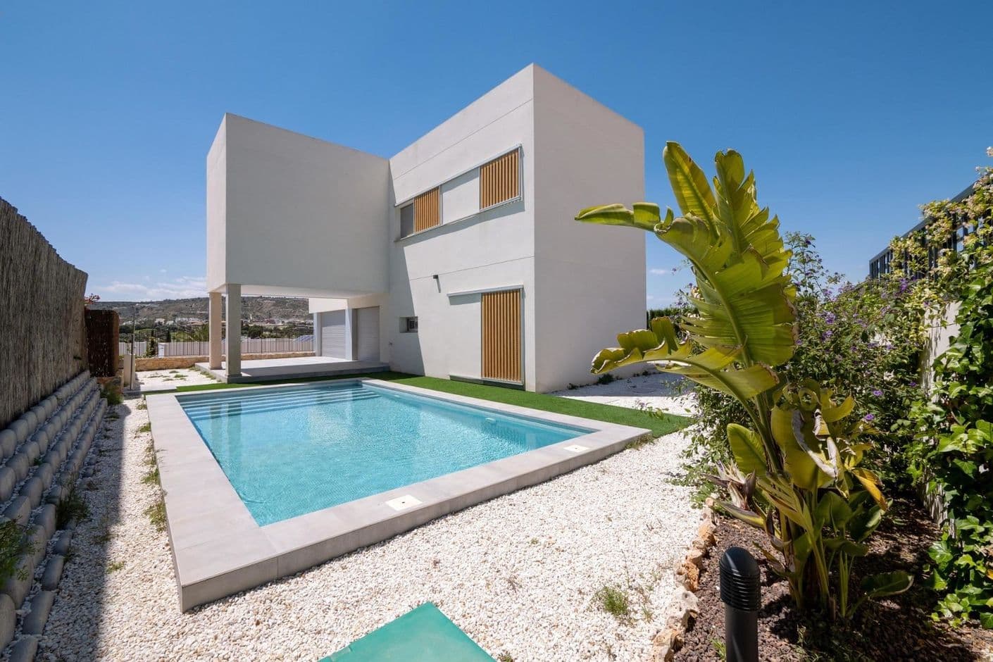 Modern designer villa overlooking the golf course