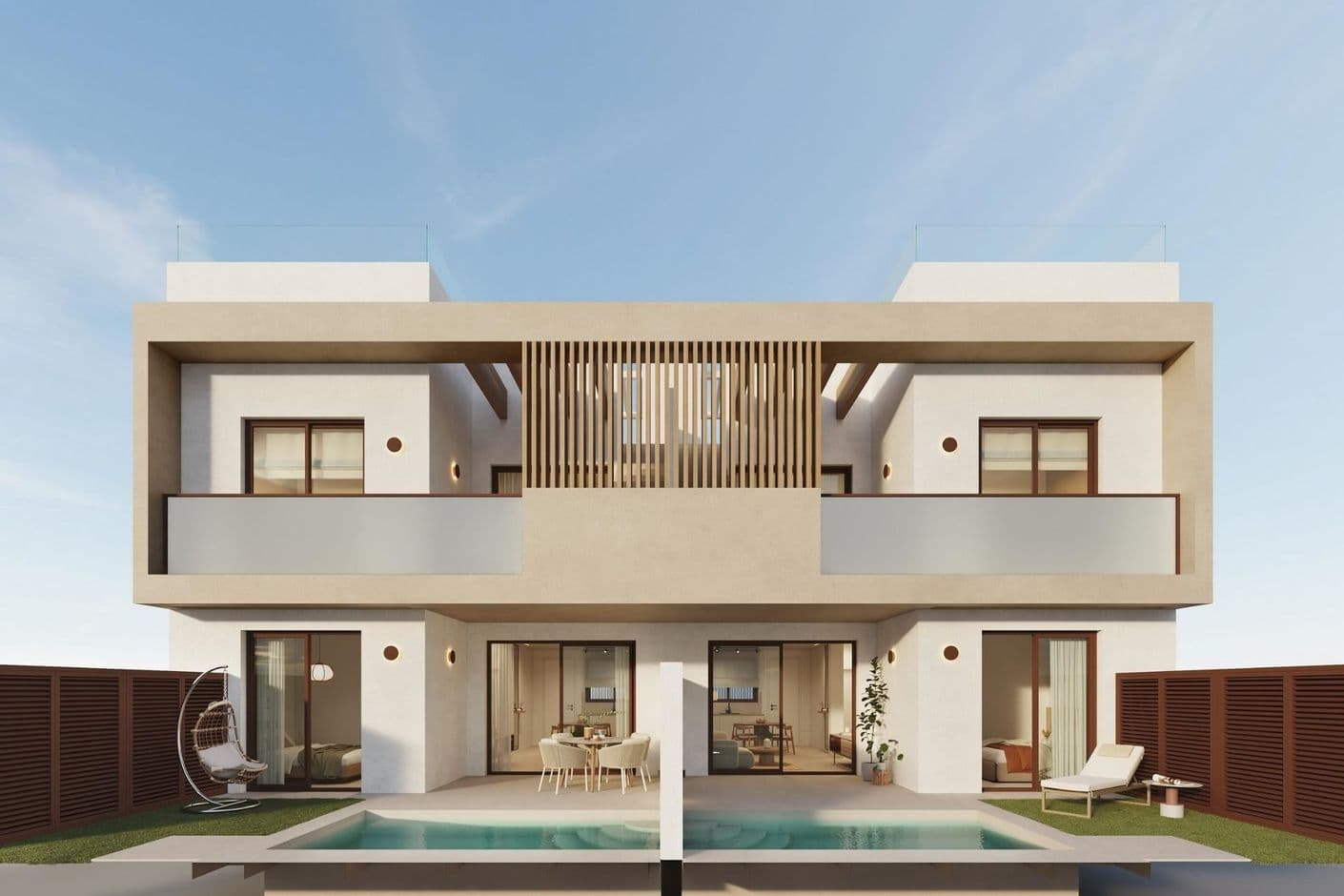 Exclusive bungalows with private pool and stylish design