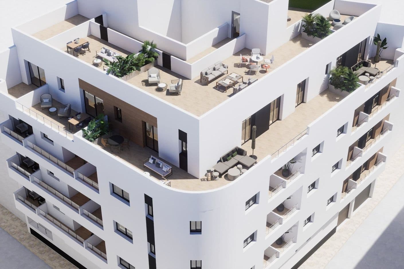 Modern nybyggd lägenhet i centrala Torrevieja – nära Playa del Cura