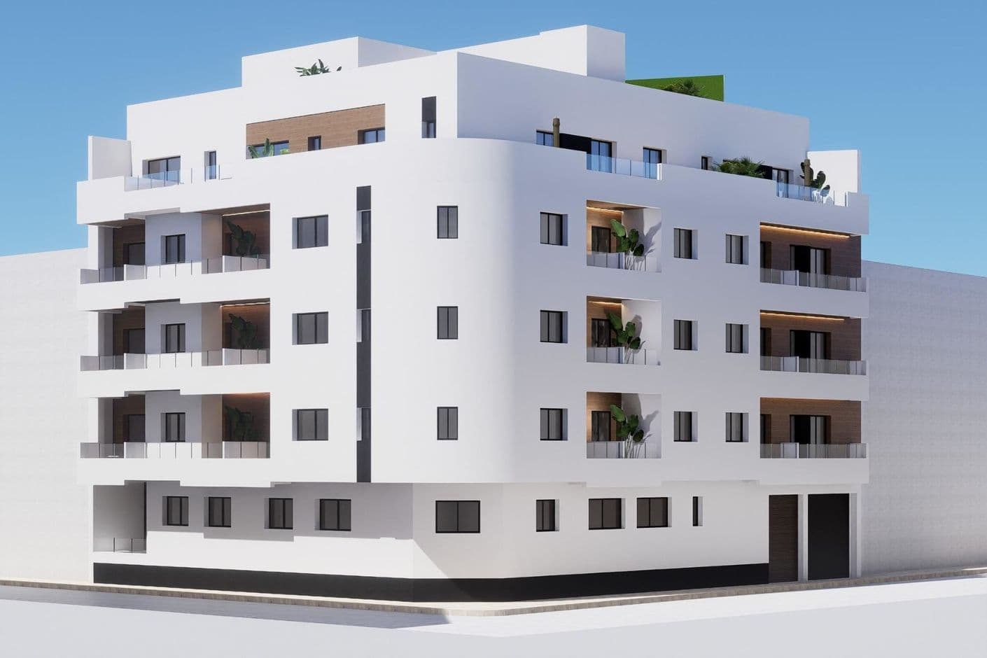 Markplanslägenhet nära Playa del Cura – nyproduktion mitt i staden