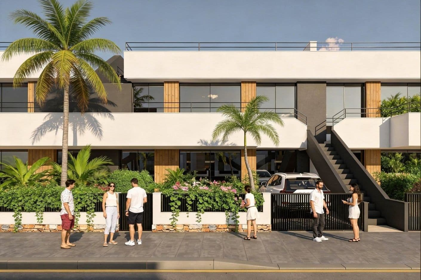 Modern bungalowlägenhet med tre sovrum i populära Condado de Alhama