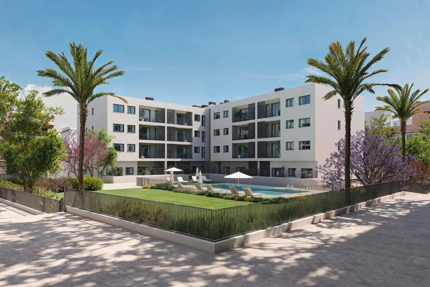 Modern newly built apartment with two bedrooms and open views in Alicante