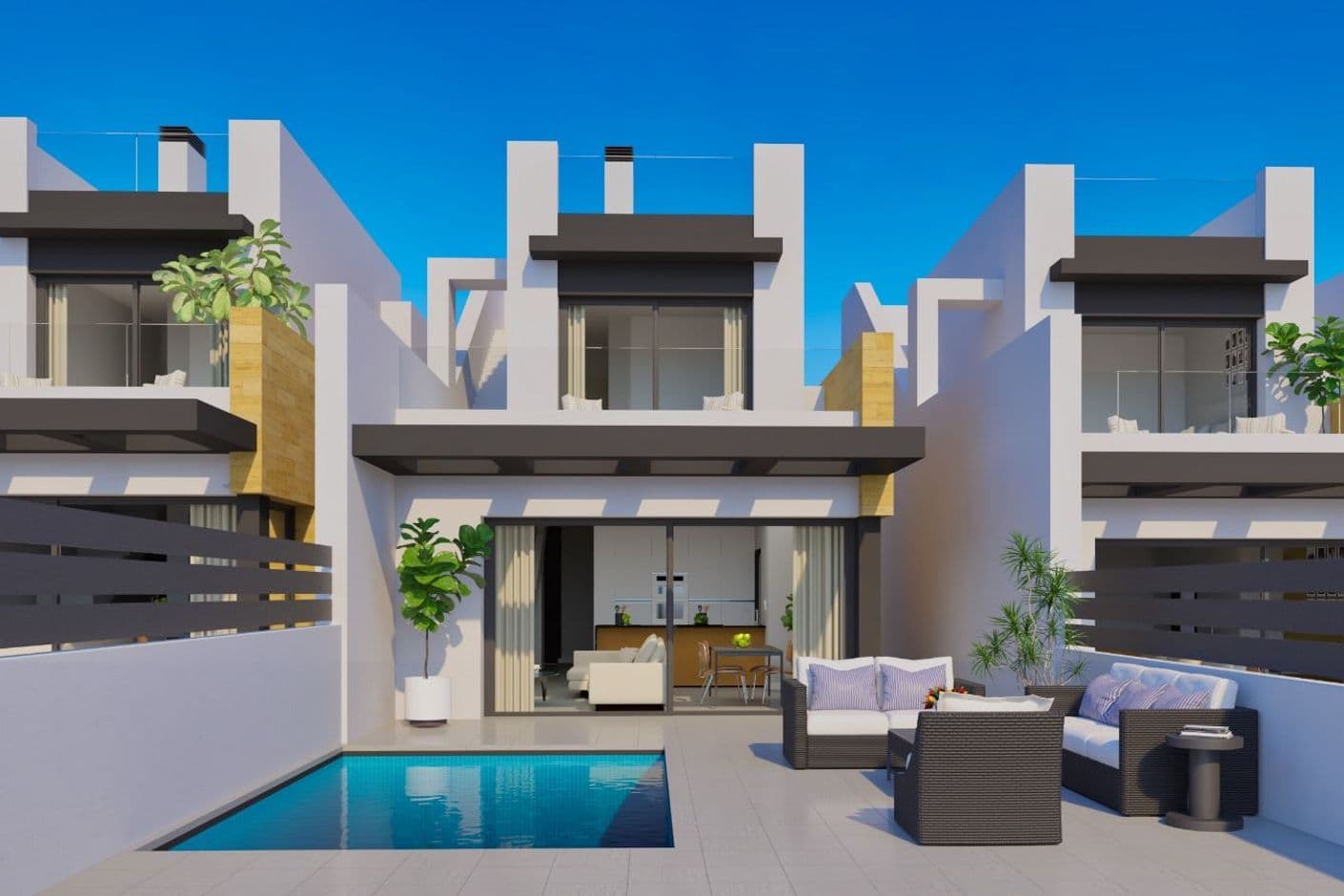 La Gomera star - Moderna radhus med privata pooler