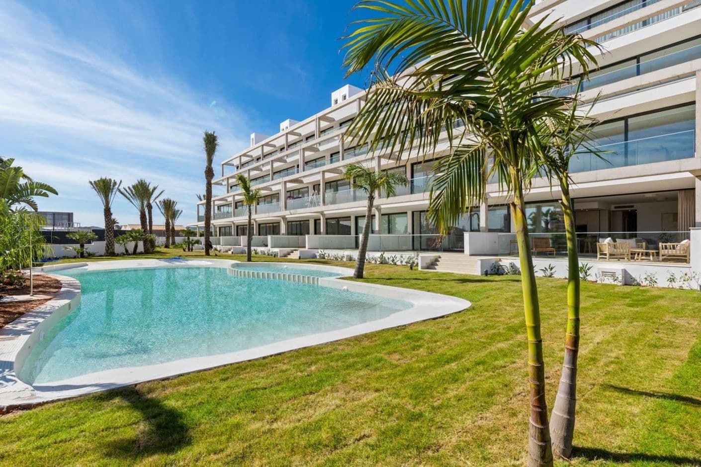 Newly built residential area on the beach in Mar de Cristal