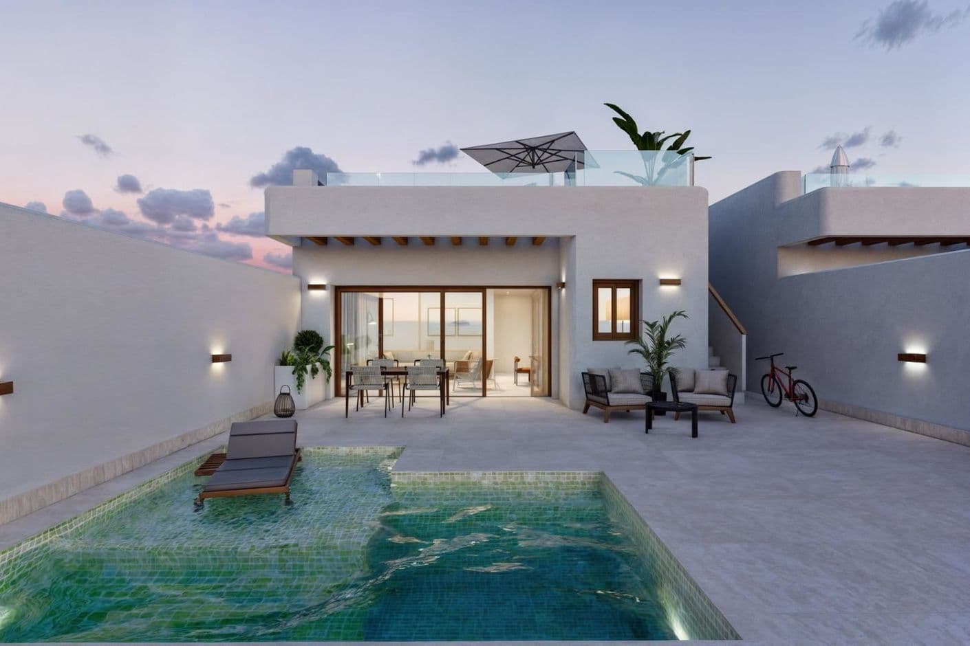 El Pasico - Nyproducerade villor med privat pool i Torre Pacheco