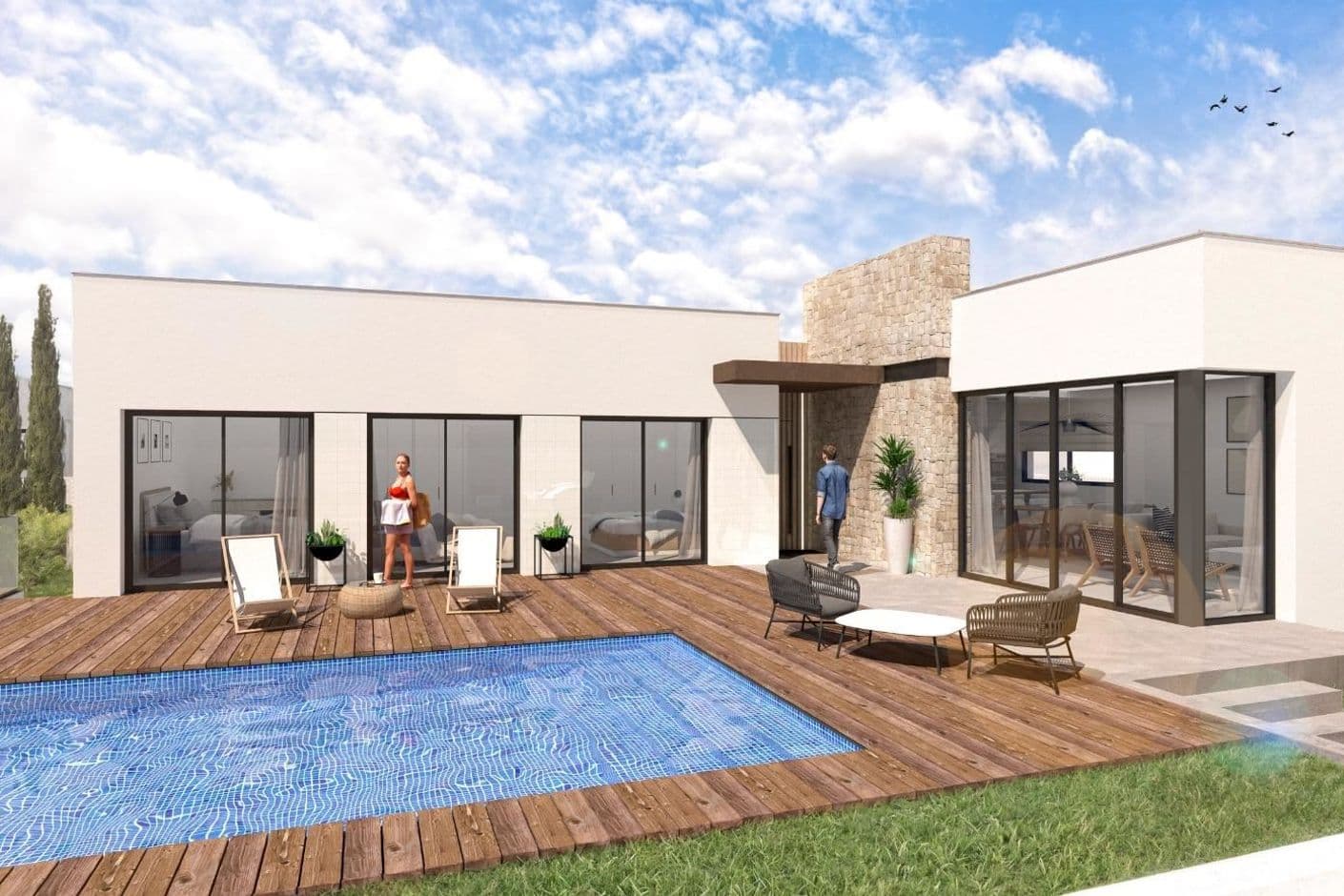 Newly built villas in Santa Rosalia Lake and Life Resort 