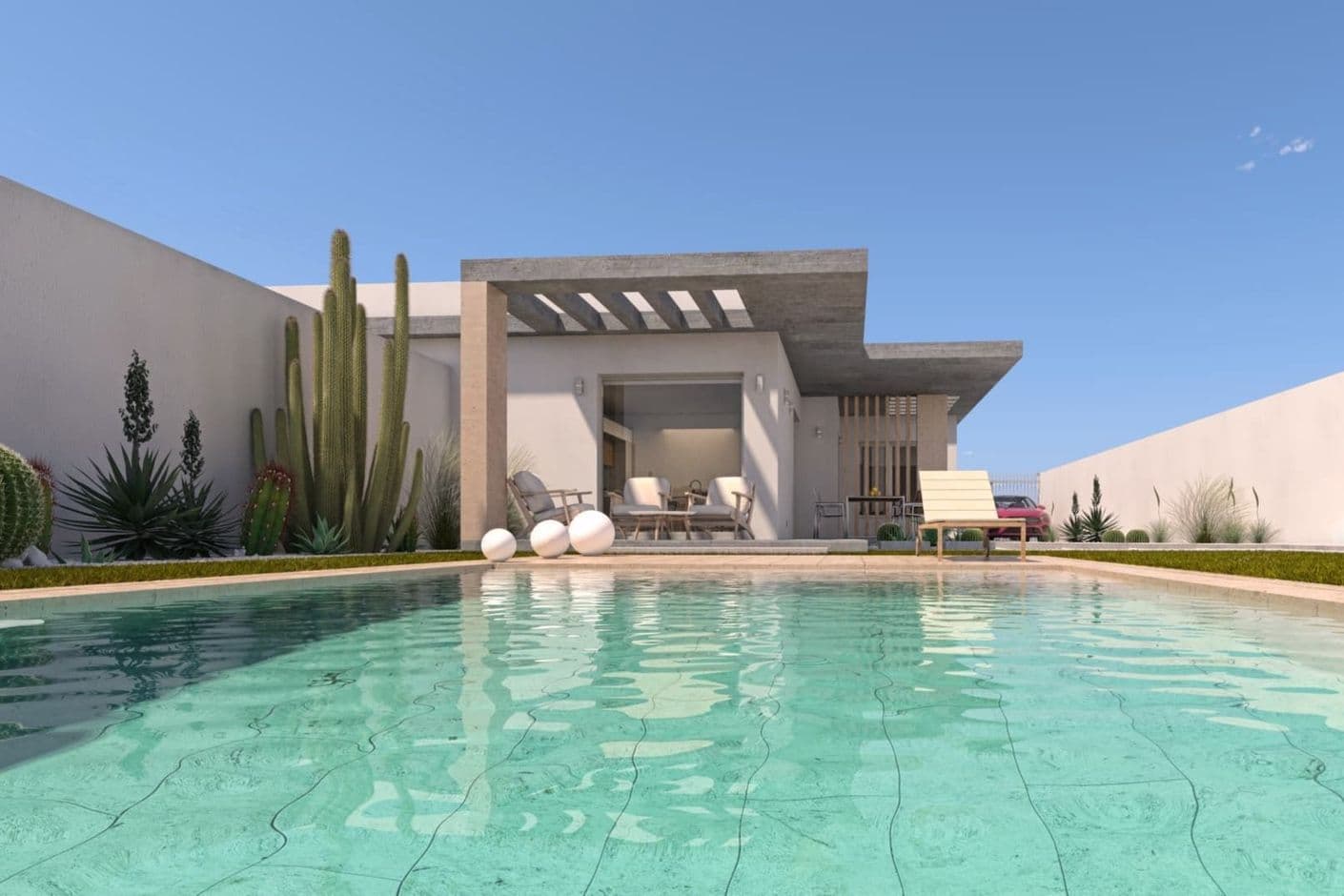 Villas Bella Salina - De nueva producción y modernas con piscina privada en Santiago de la Ribera