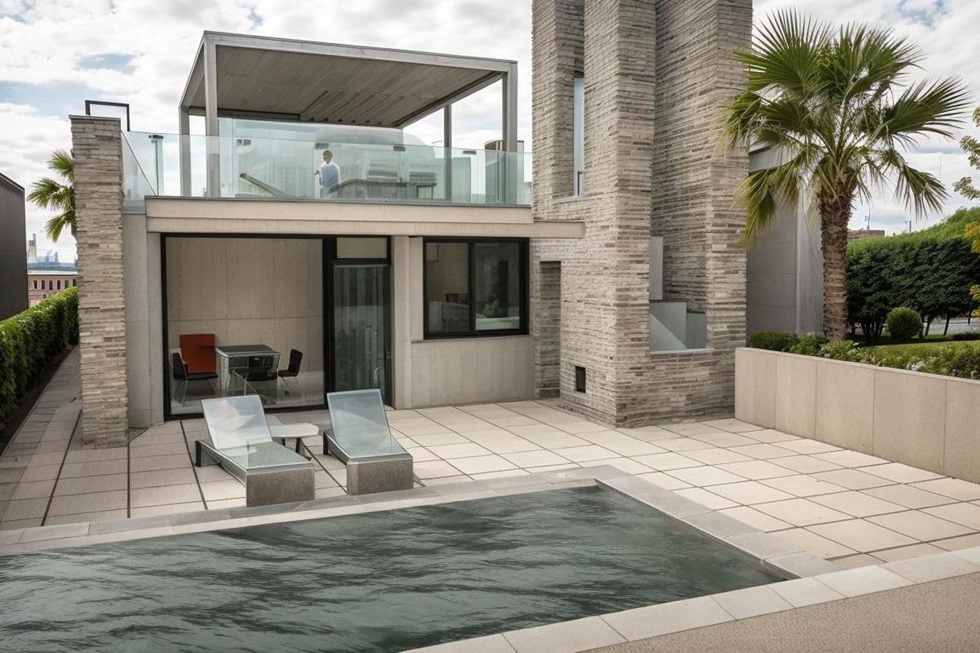 Nybyggd modern villa på stor naturtomt – ett hållbart hem