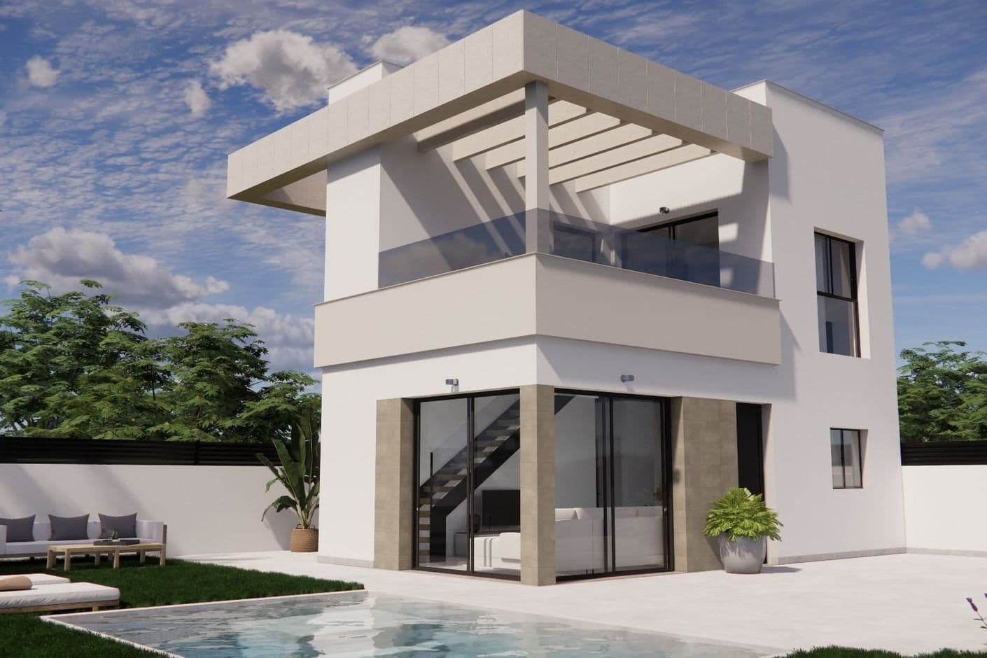 Modern livskvalitet med privat pool – mitt i hjärtat av Costa Blanca