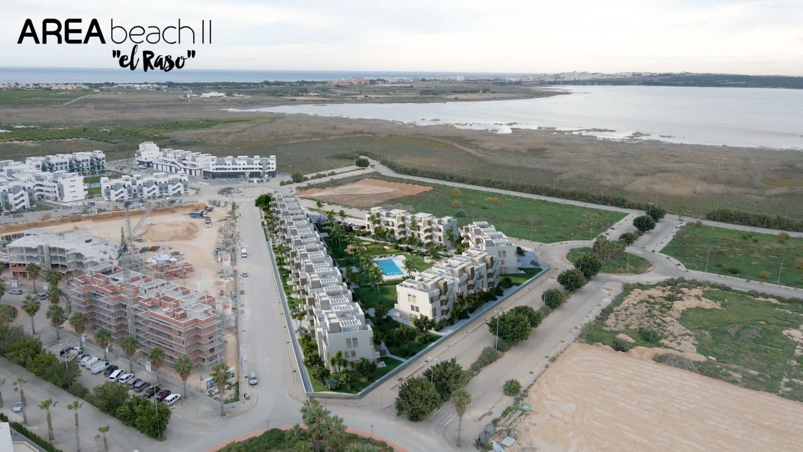 AREAbeach II el Raso 3d montado en parcela