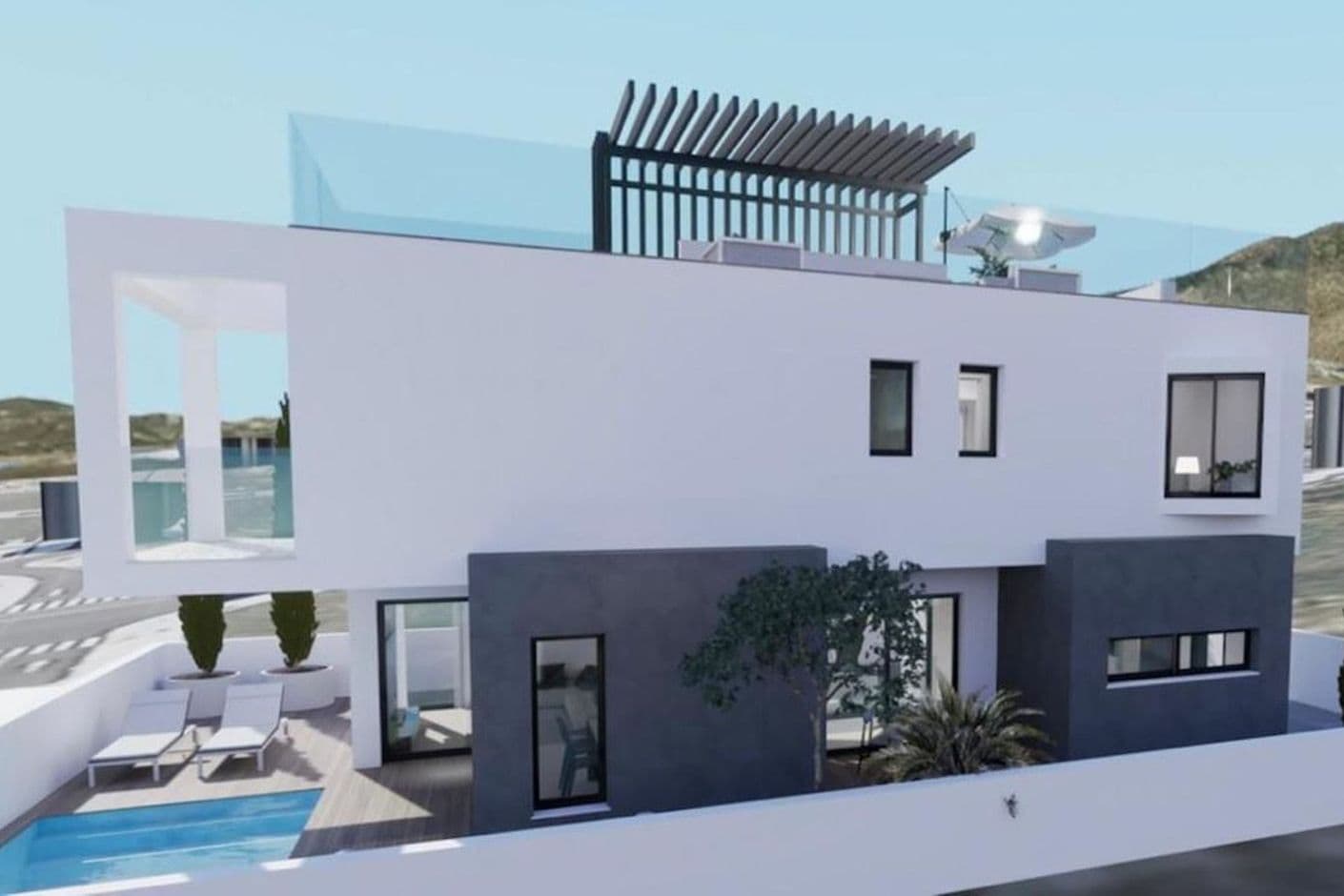 Luxurious detached villas with private pools and stunning sea views