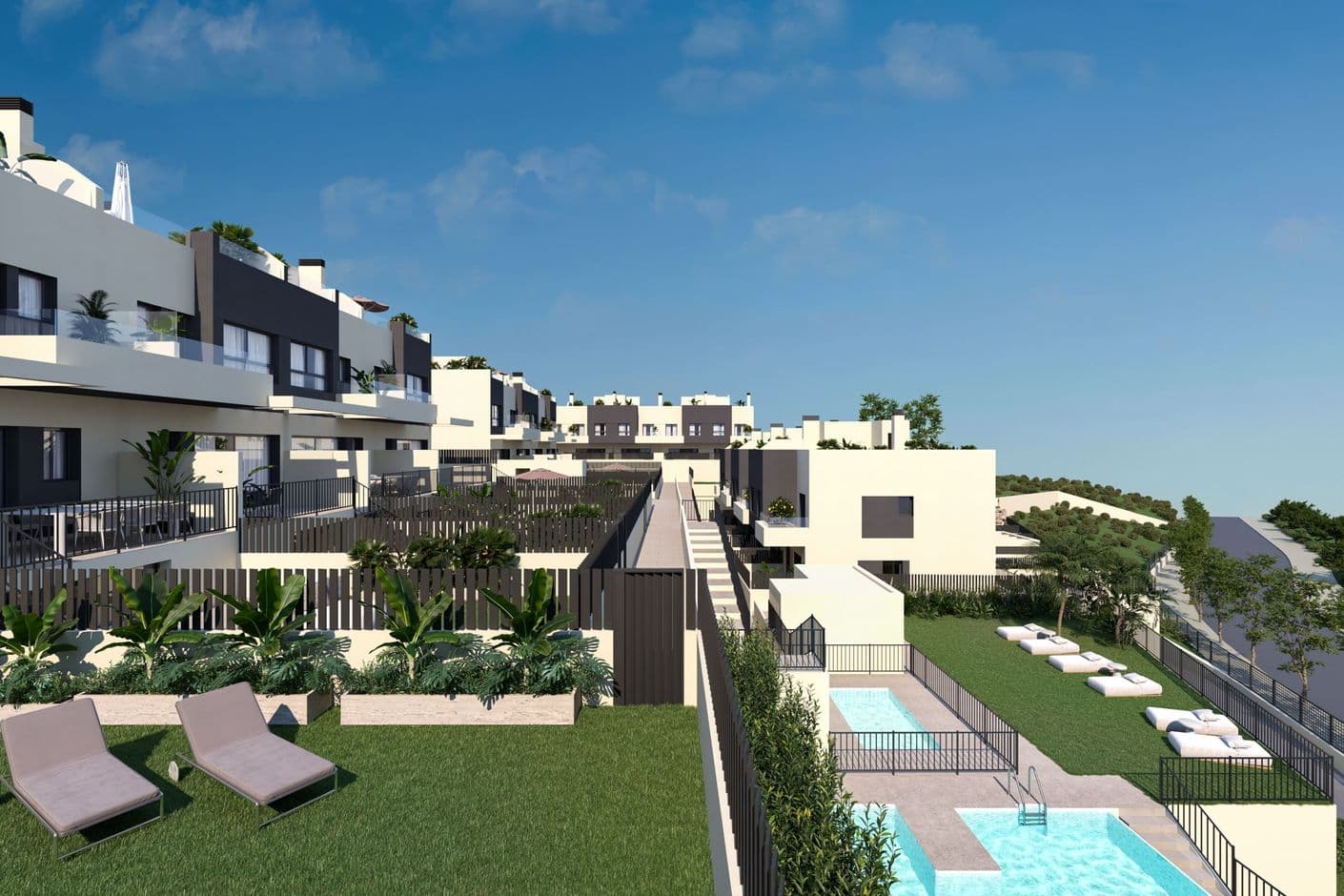 Marinsa La Viña - nybyggda radhus i Torre del Mar