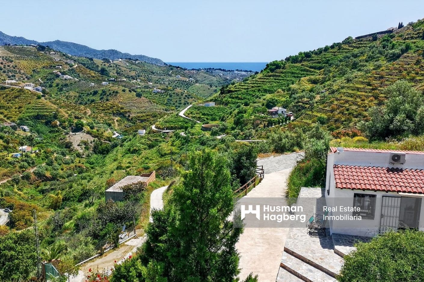 Finca utanför Frigiliana med havsutsikt