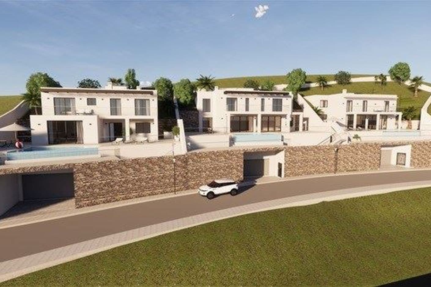 Plot - unique opportunity to build 3 large villas