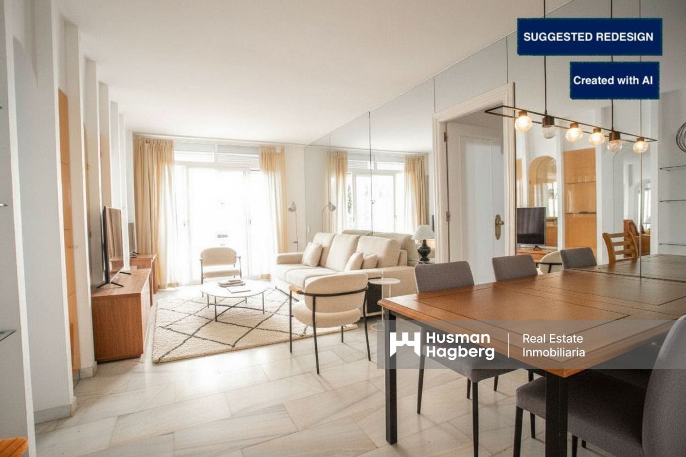 Suggested redesign of the livingroom