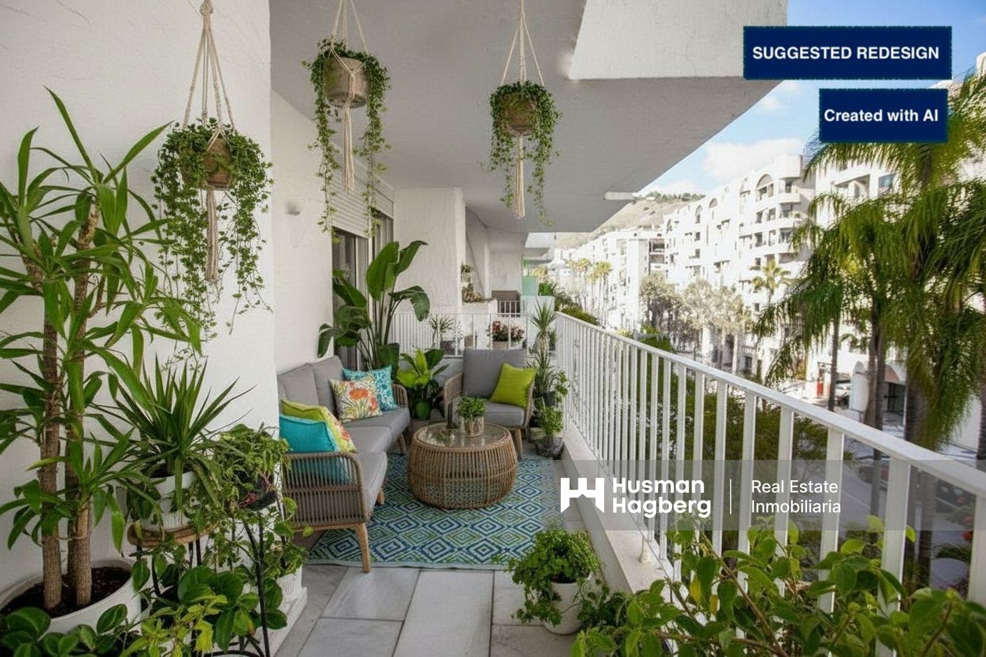 Suggested design of the terrace