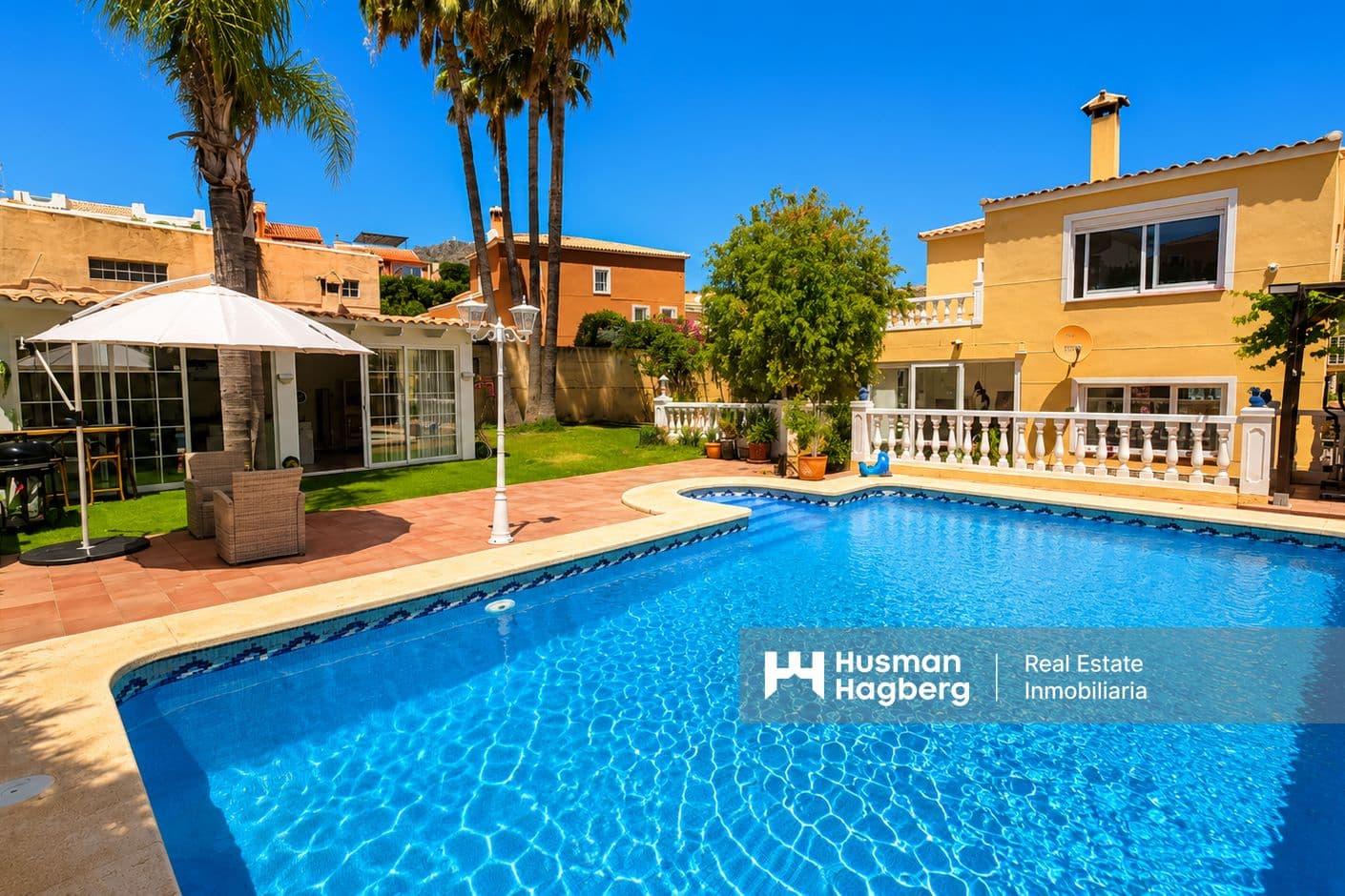 Fristående villa med privat pool och sommarhus Fristående villa med privat pool och sommarhus