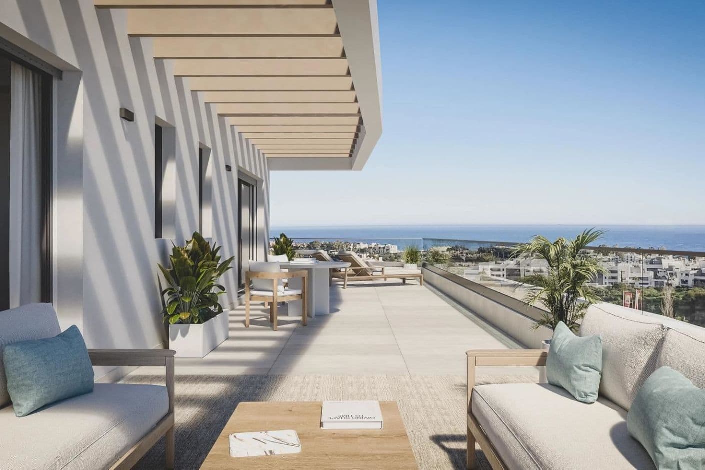 Terraces in a sunny location with unobstructed views and a natural feel Terraces in a sunny location with unobstructed views and a natural feel