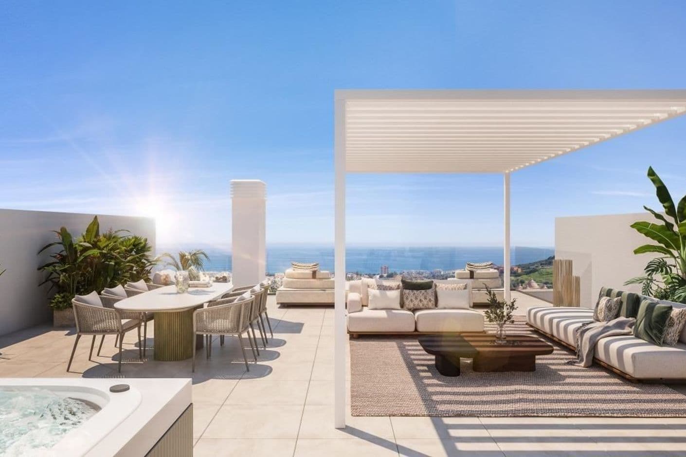 Generös solterrass på över 100kvm att njuta av Generös solterrass på över 100kvm att njuta av